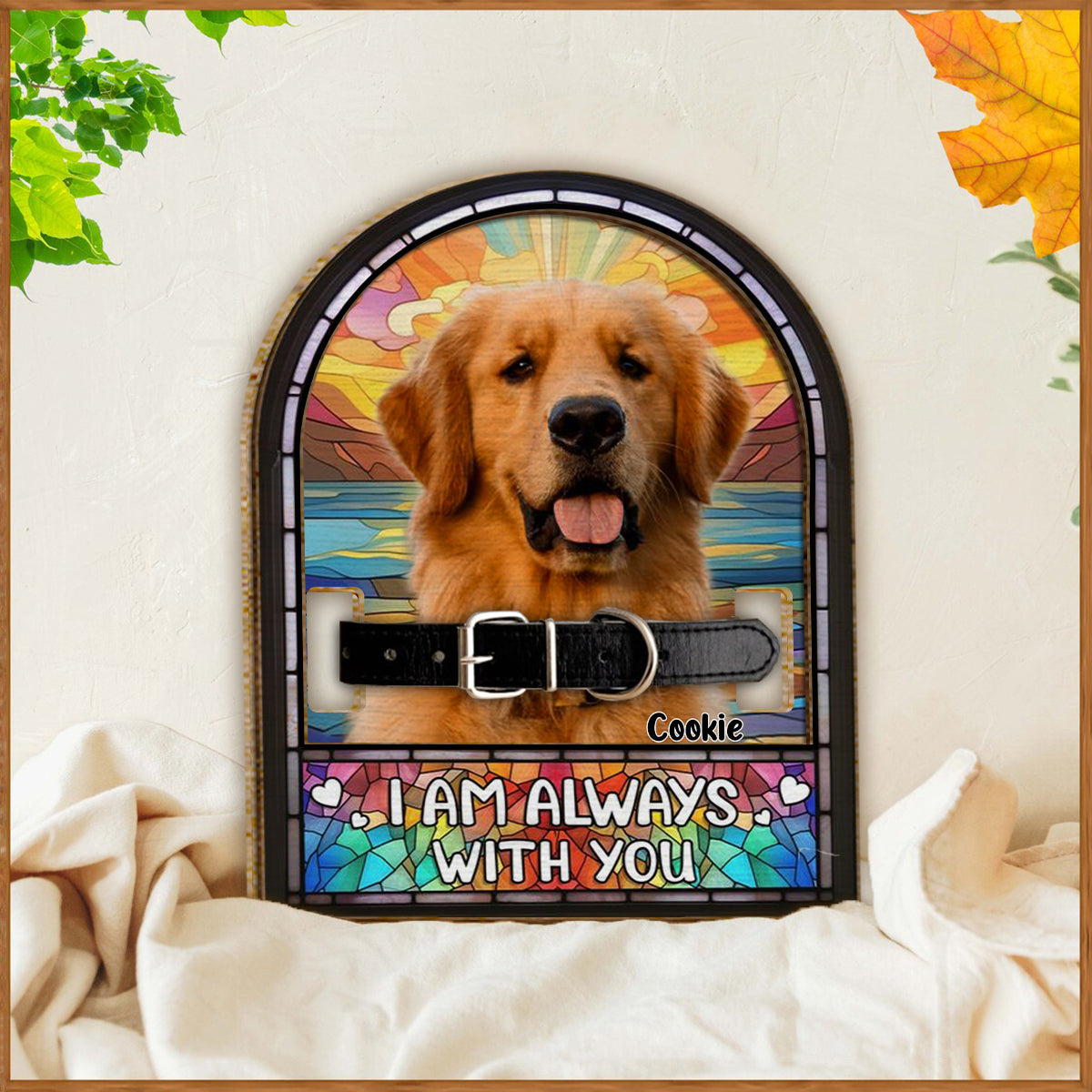 I'm Always With You - Personalized Dog 2 Layered Wood Sign / Wood Plaque