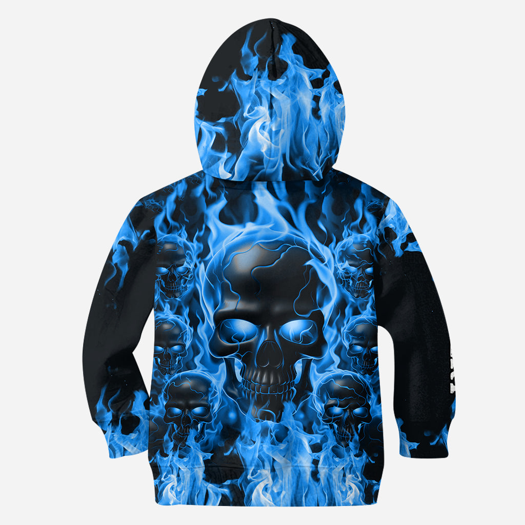 Melted Skull On Fire - Personalized Skull All Over Shirt