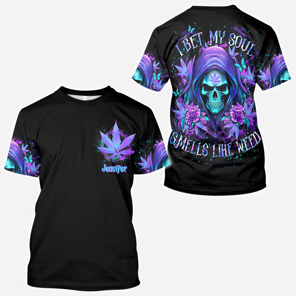 I Bet My Soul - Personalized Weed All Over Shirt