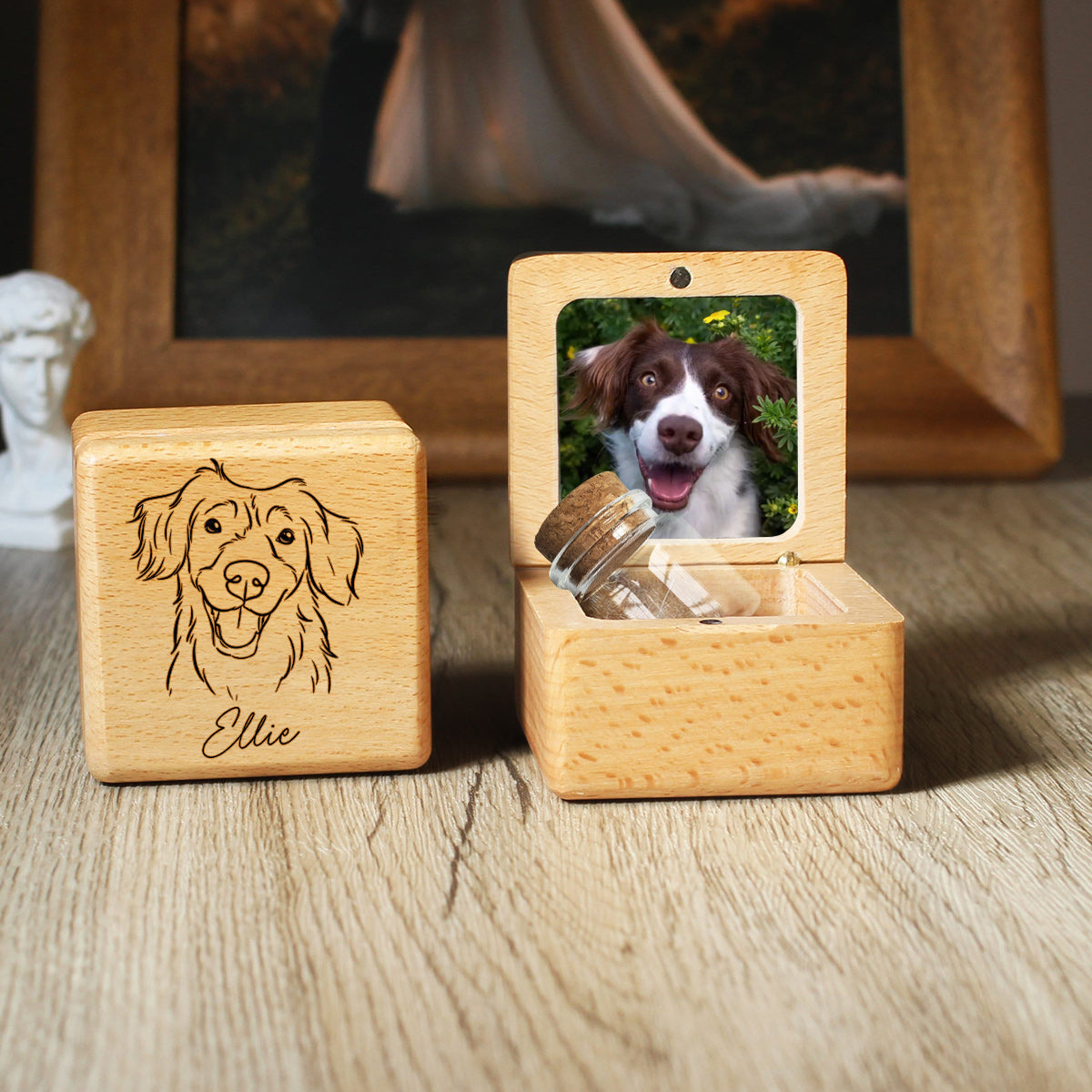 Miss You Lil Bud - Personalized Dog Pet Fur Keepsake