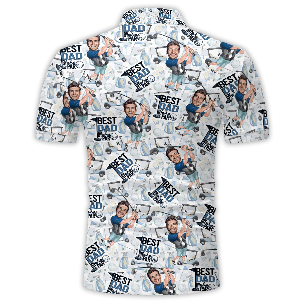 Best Dad By Par - Personalized Golf Polo Shirt