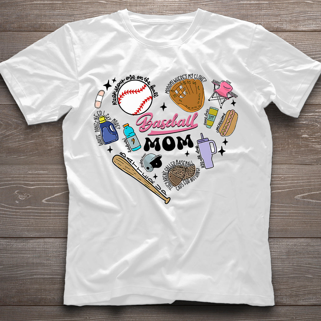 Baseball Mom - Personalized Baseball T-shirt And Hoodie