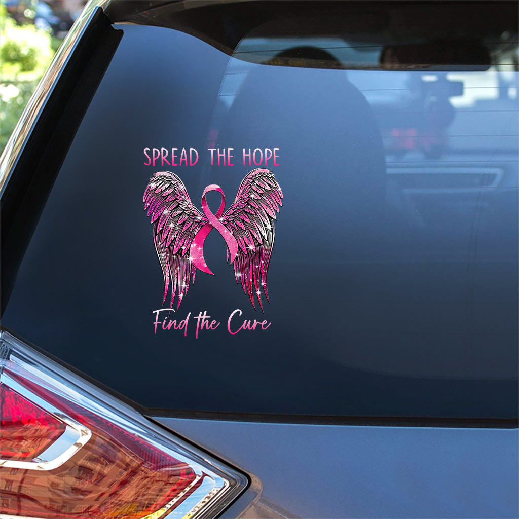 Spread The Hope Find The Cure - Breast Cancer Awareness Decal Full