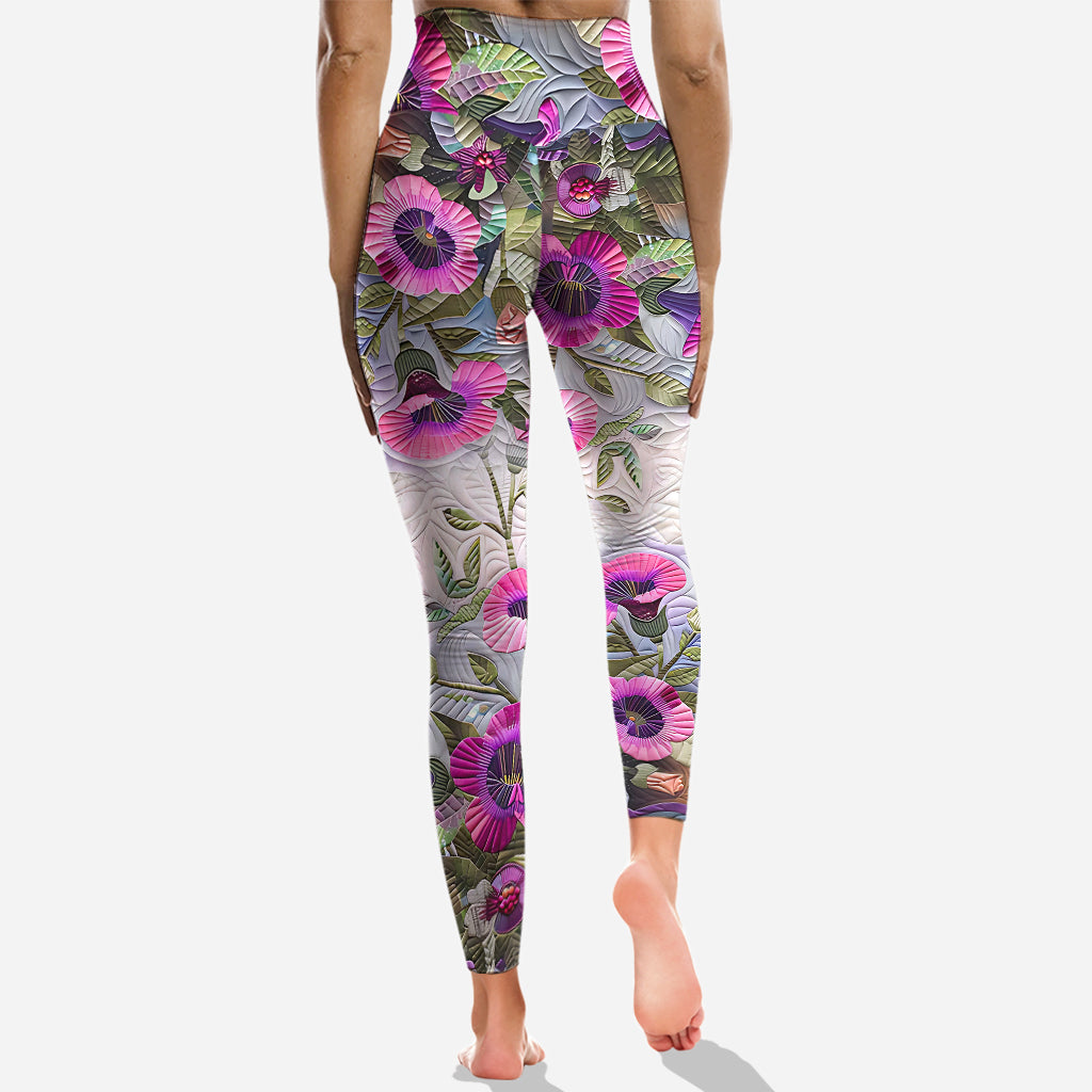 Beautiful Hummingbird - Personalized Hummingbird Hoodie and Leggings