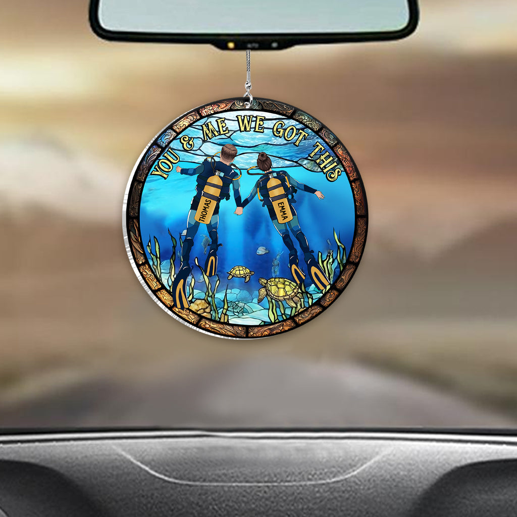 We Got This - Personalized Scuba Diving Custom Shaped Car Ornament