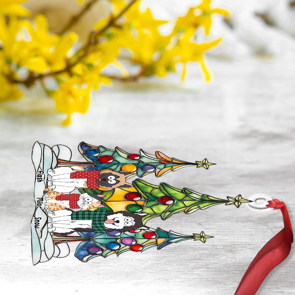 Merry Christmas Pets - Personalized Dog Custom Shaped Ornament