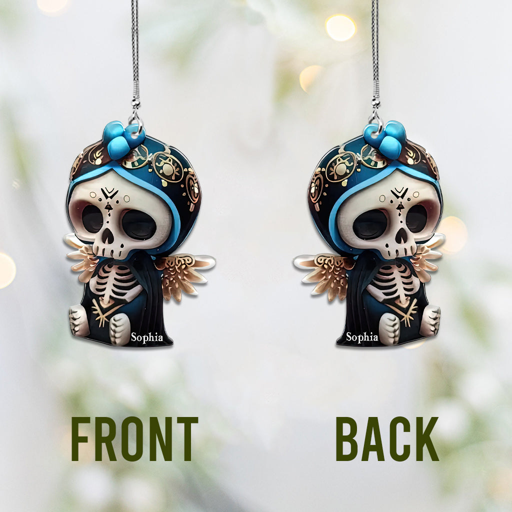 Cute Skull - Personalized Skull Car Ornament