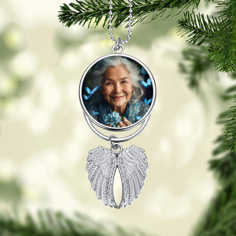 Forever In My Heart - Personalized Memorial Wings Ornament