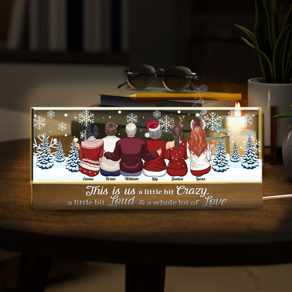 This Is Us - Personalized Family Custom LED Night Light