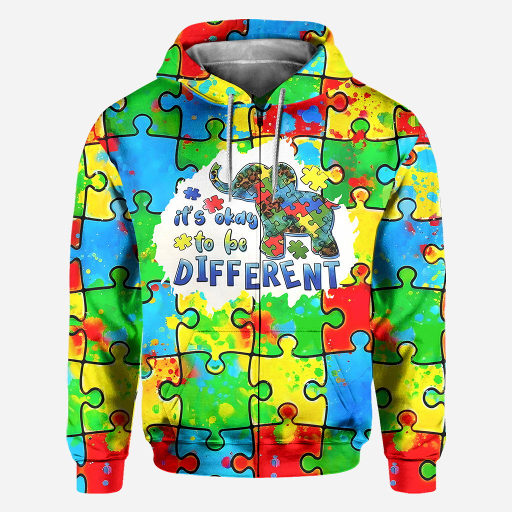 Its Ok To Be Different - Autism Awareness All Over Shirt