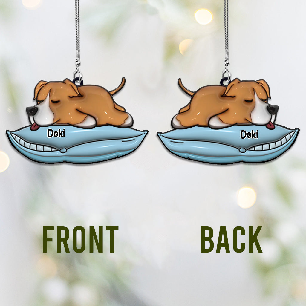 I Love My Dogs - Personalized Dog Car Ornament