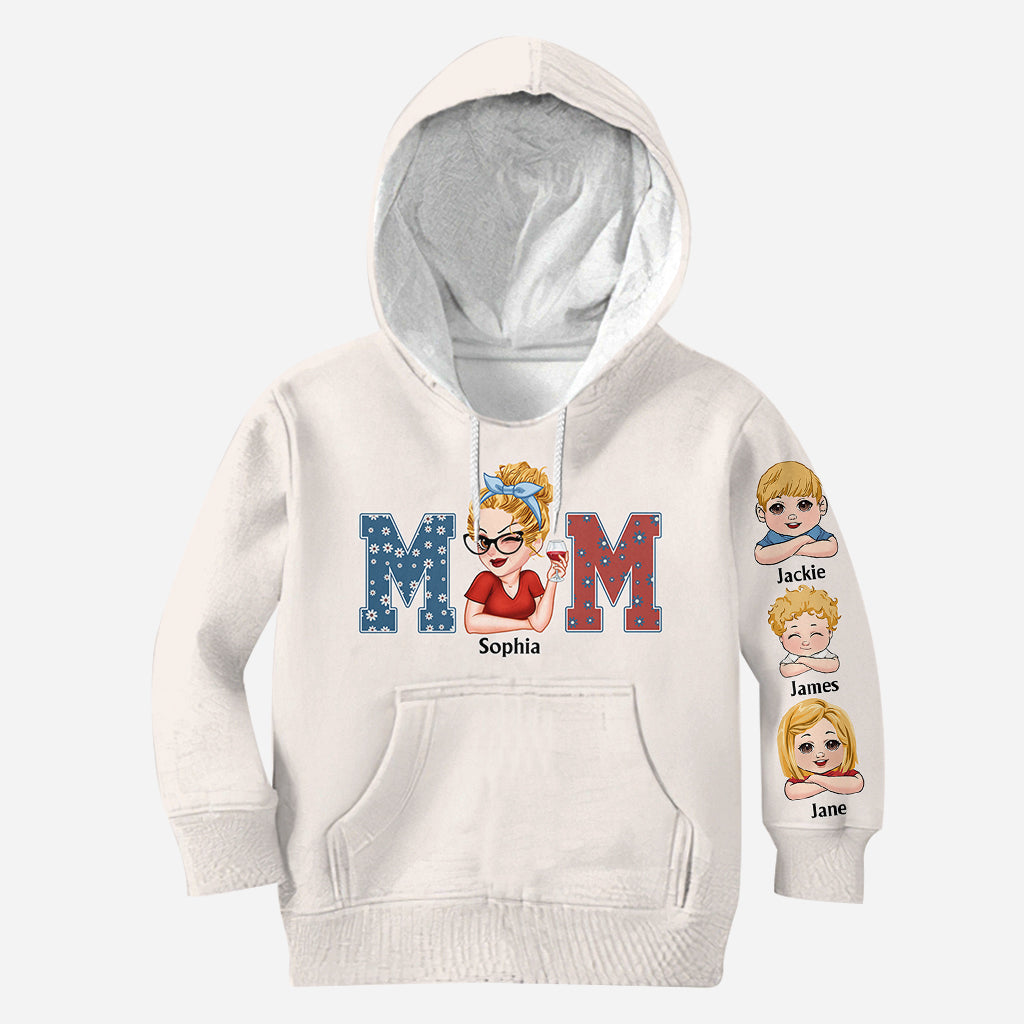 American Mama Any Title Vintage Retro Style - Personalized Mother All Over Shirt