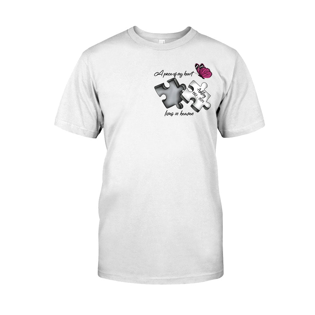 Always On My Mind Forever in My Heart - Personalized Memorial T-shirt And Hoodie