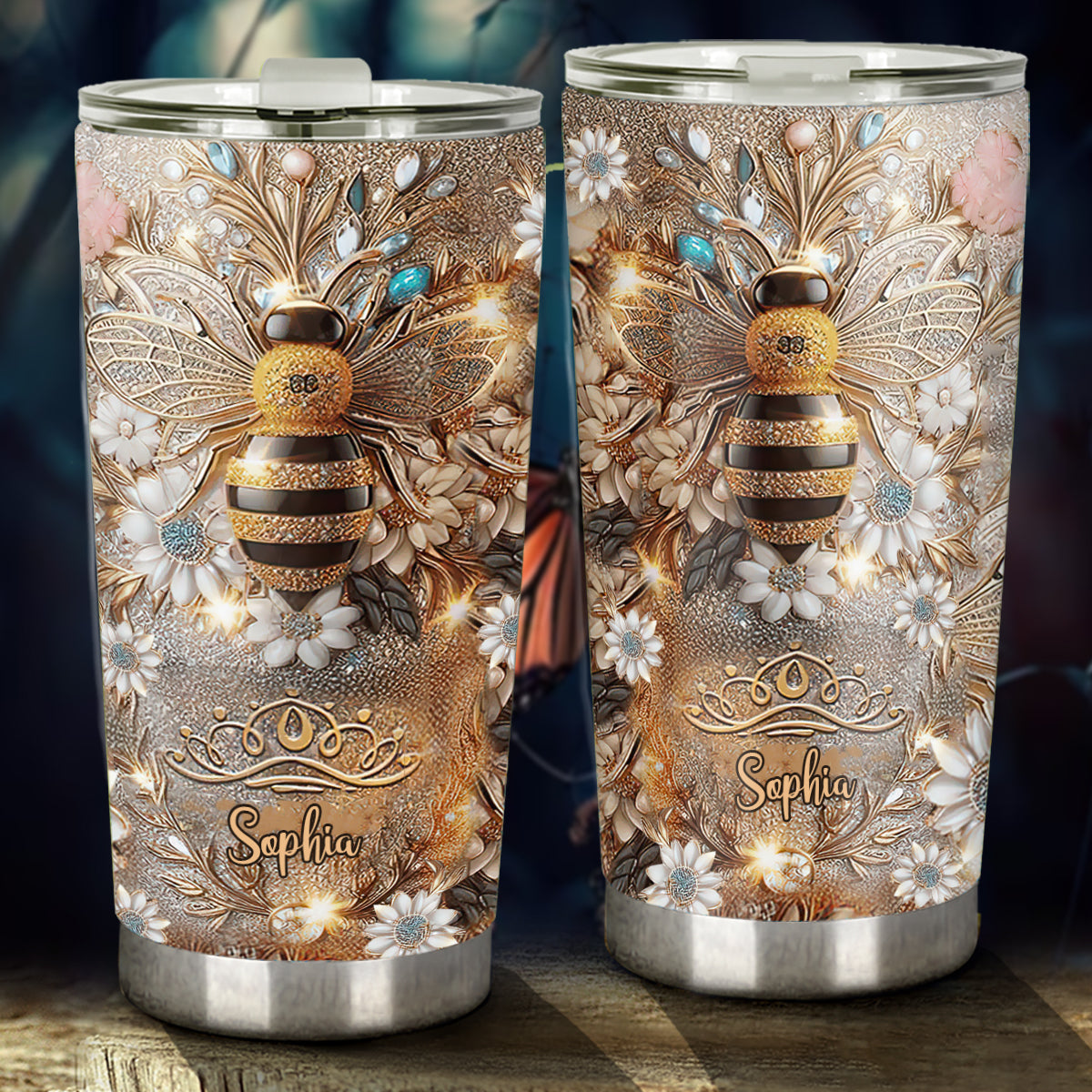 Queen Bee - Personalized Bee Tumbler