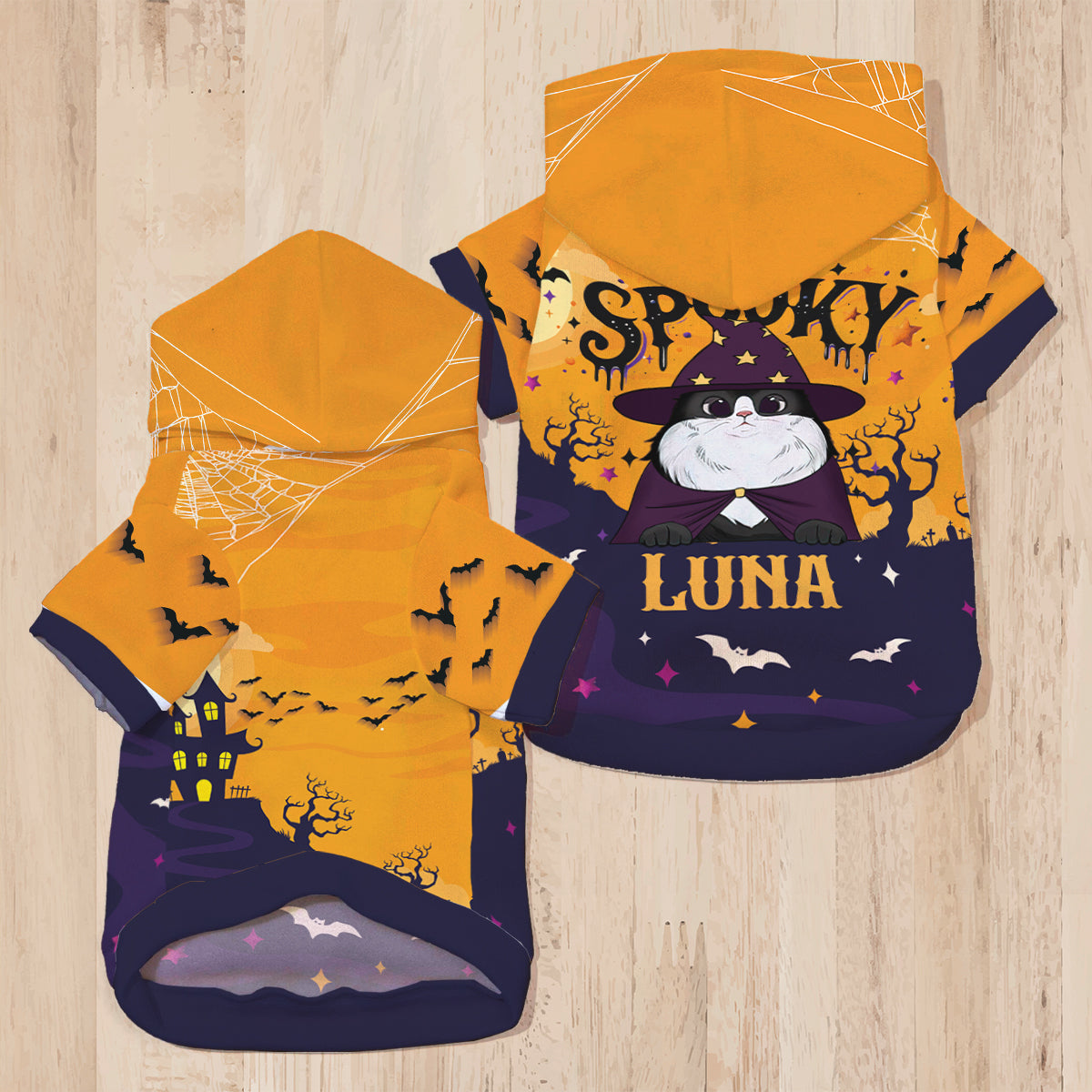 Spooky Dog Cat - Personalized Dog Pet Hoodie