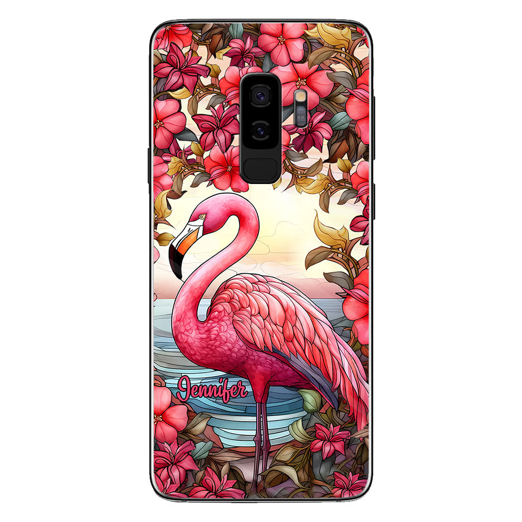 Love Flamingos - Personalized Flamingo Phone Case