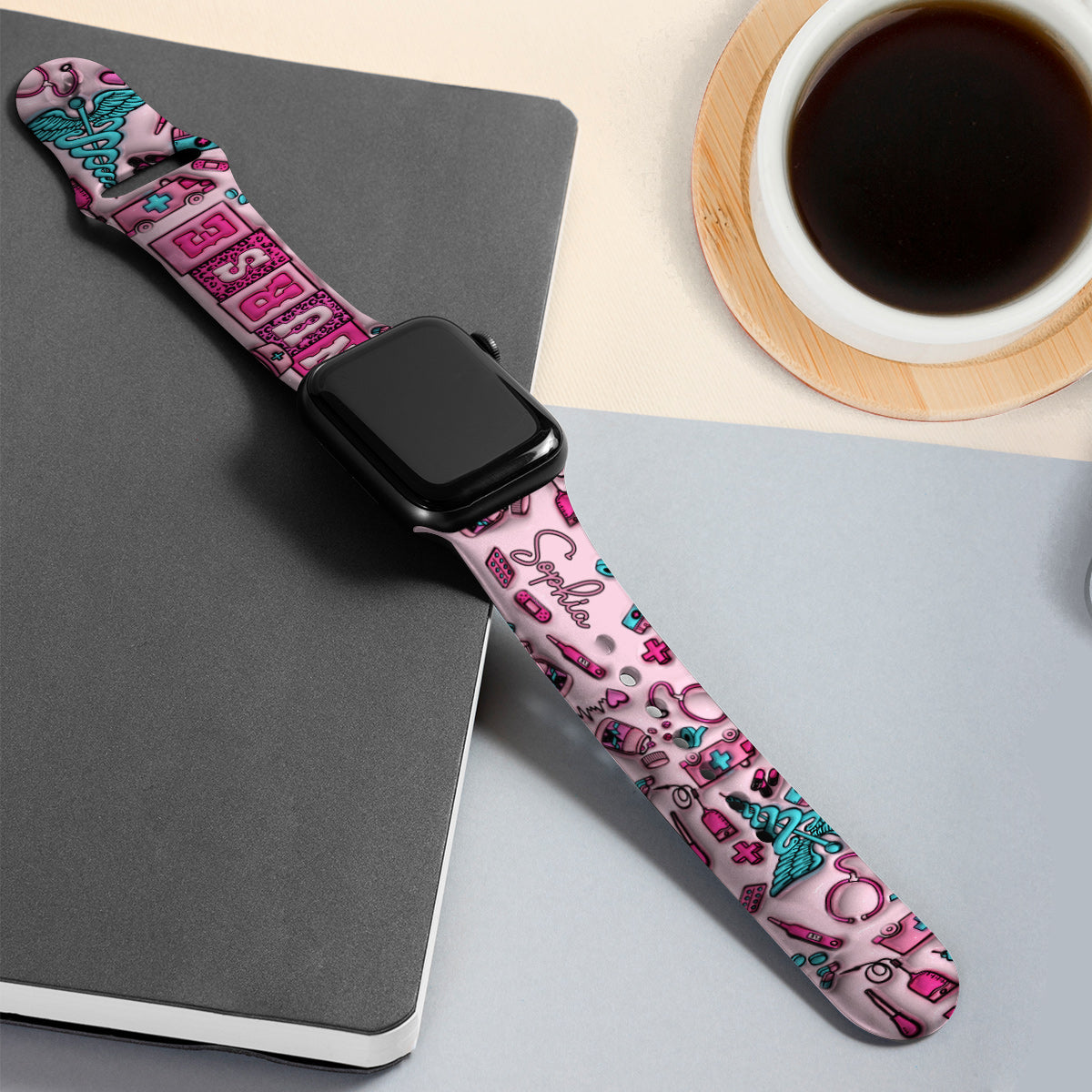 Nurse Life - Personalized Nurse Apple Watch Band