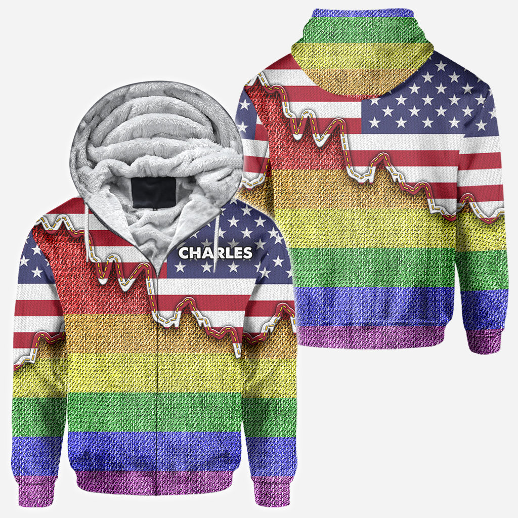 I am brave I am bruised True Colors - Personalized LGBT Support All Over Shirt