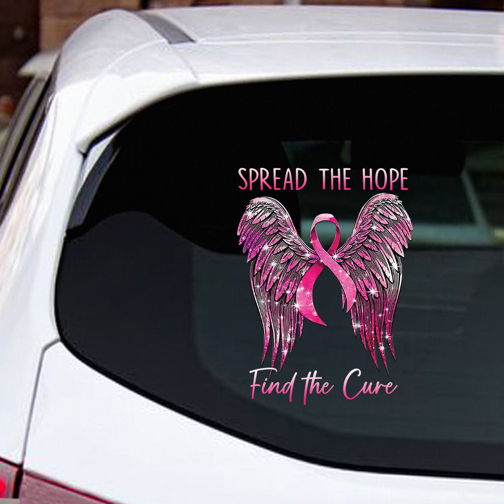 Spread The Hope Find The Cure - Breast Cancer Awareness Decal Full