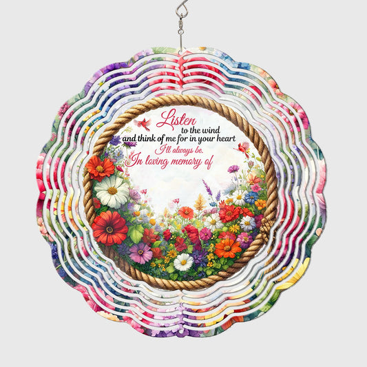 Listen To The Wind - Personalized Memorial Wind Spinner