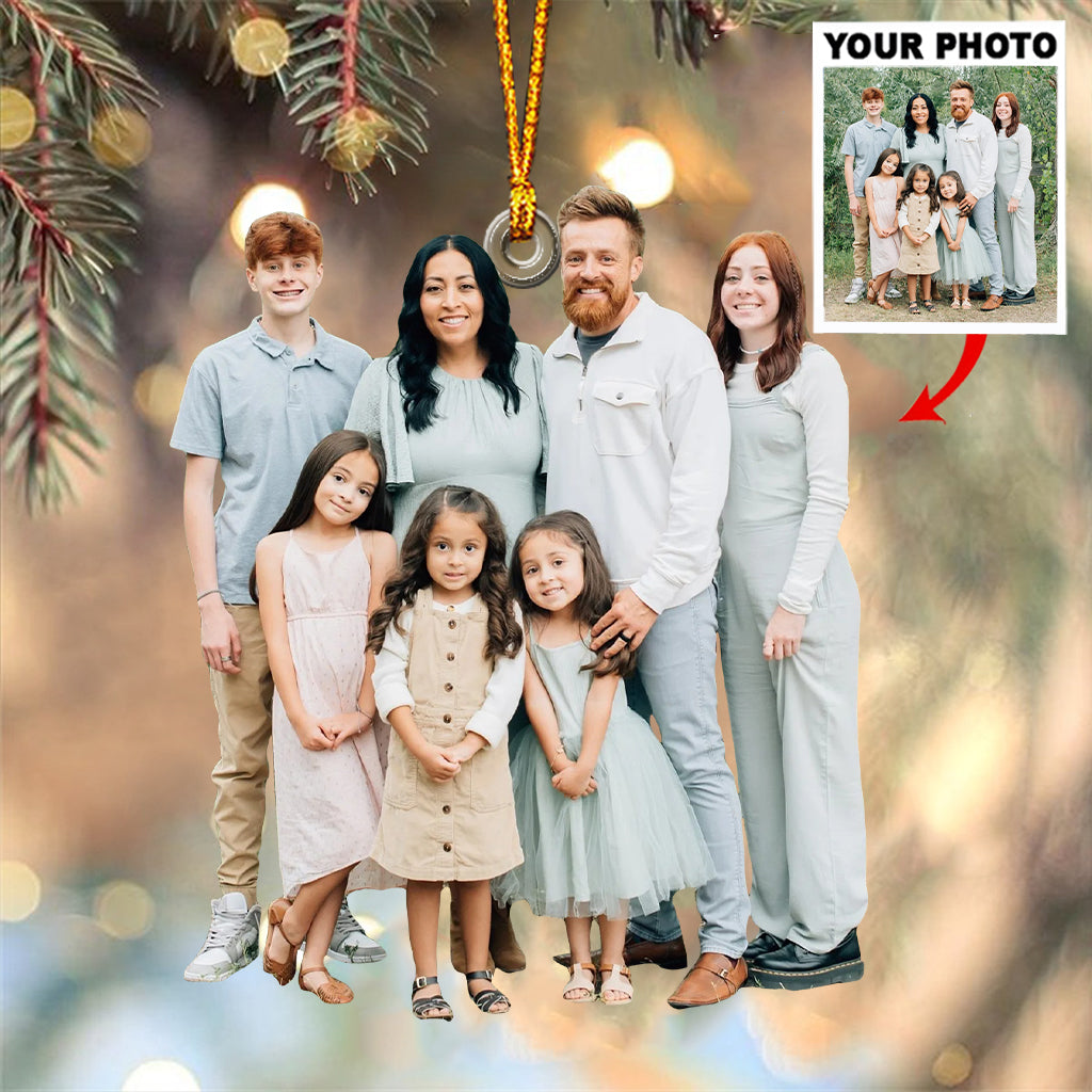 Any Photo Ornament - Personalized Family Custom Shaped Ornament