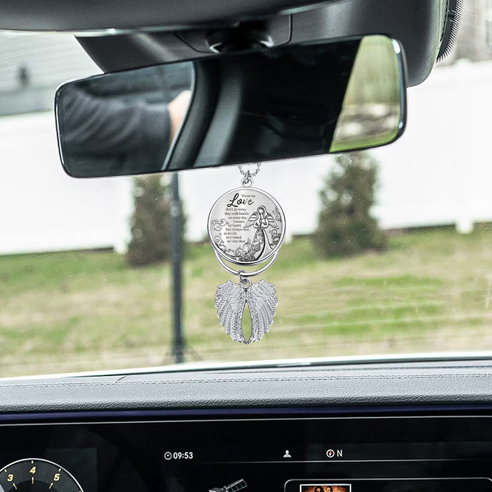 Those We Love Don't Go Away - Personalized Memorial Wings Ornament