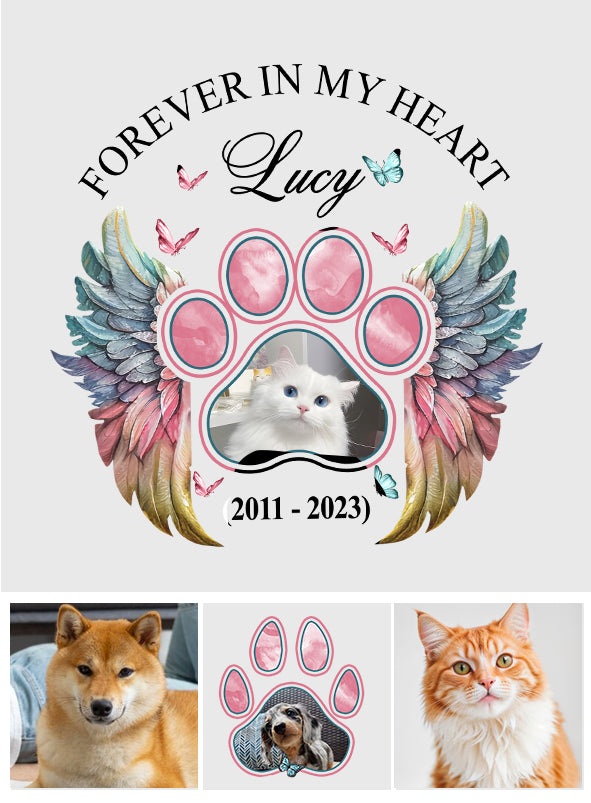 Forever In My Heart - Personalized Dog Decal Die Cut