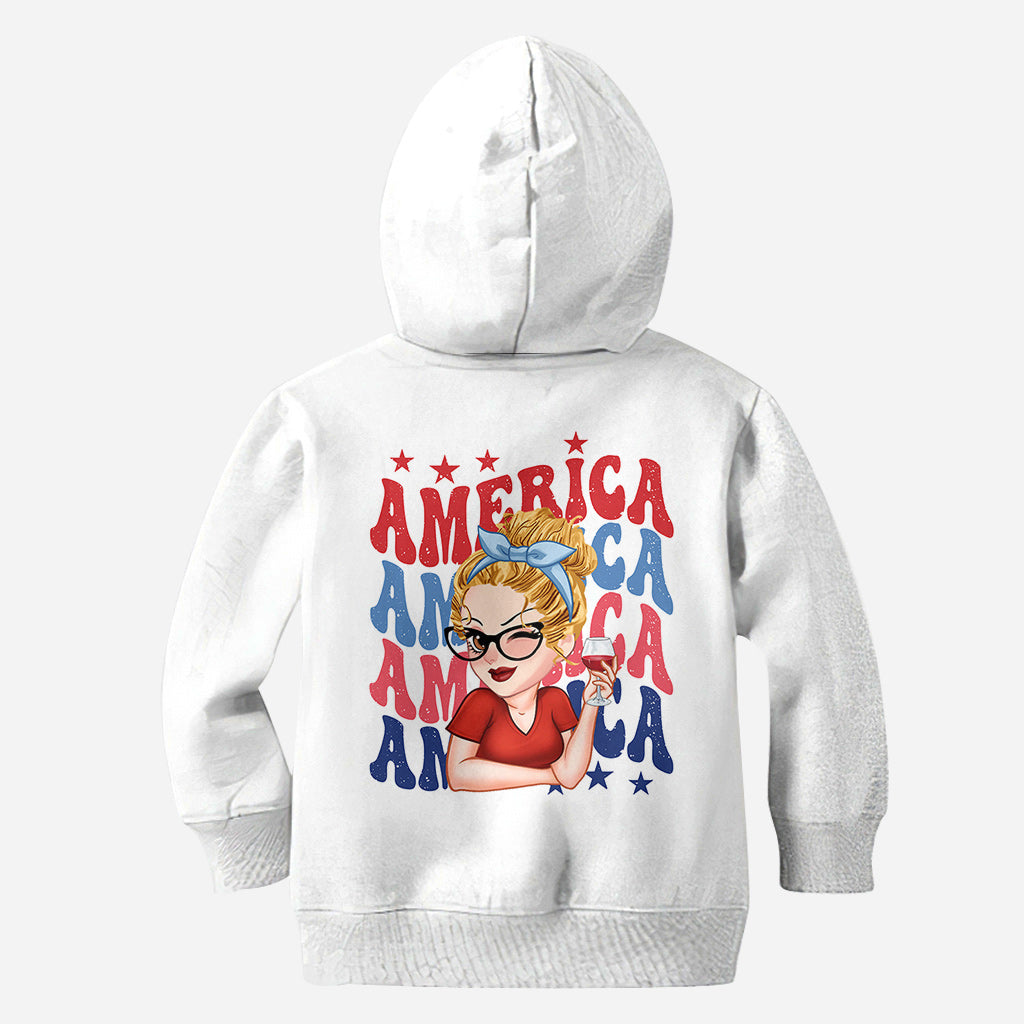 American Girly - Personalized Independence Day/ 4th of July All Over Shirt