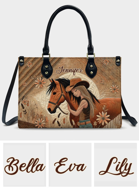 Horse Lovers - Personalized Horse Leather Handbag
