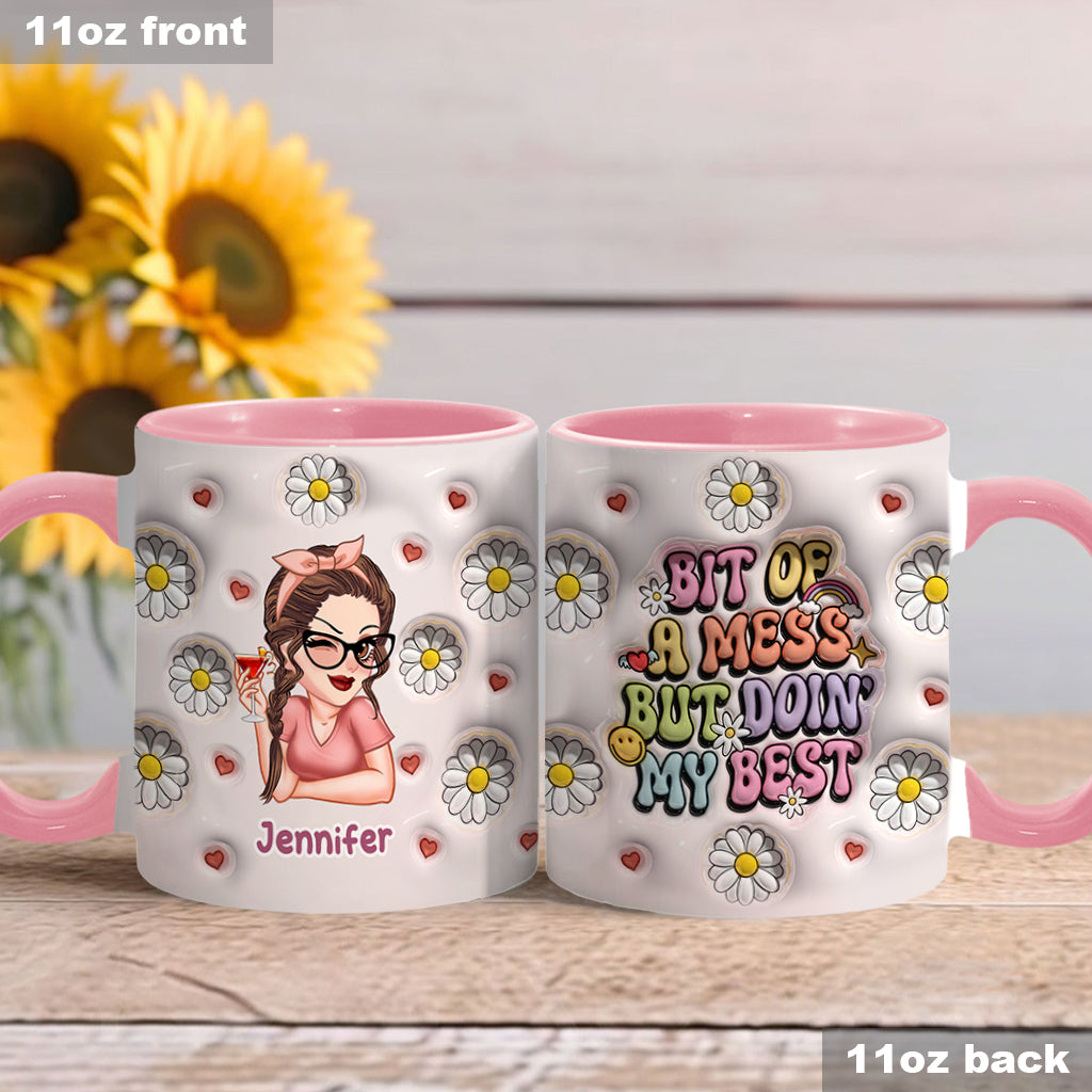 Doing My Best - Personalized Accent Mug