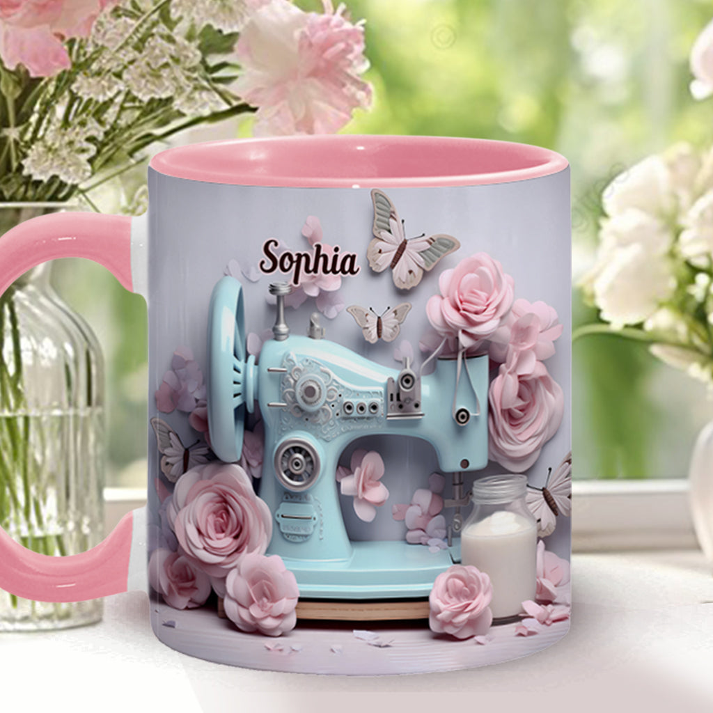 Sewing Machine - Personalized Sewing Accent Mug