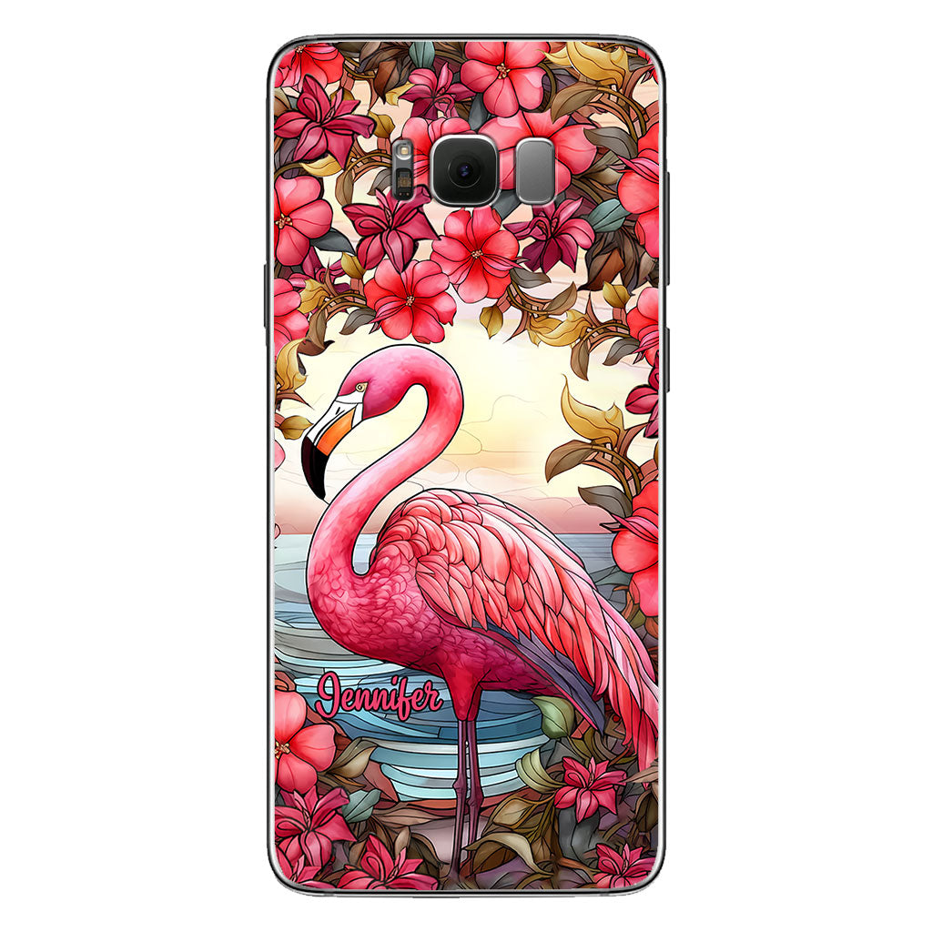 Love Flamingos - Personalized Flamingo Phone Case