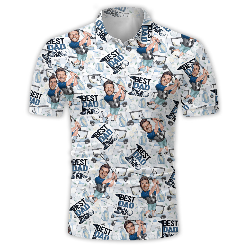 Best Dad By Par - Personalized Golf Polo Shirt