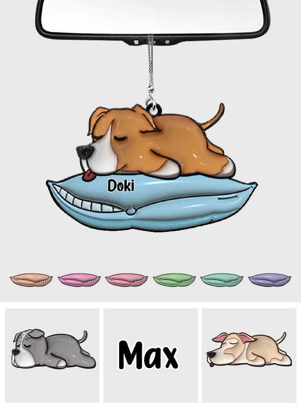 I Love My Dogs - Personalized Dog Car Ornament