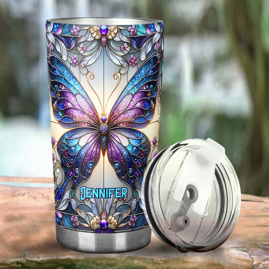 Beautiful Butterflies - Personalized Butterfly Tumbler