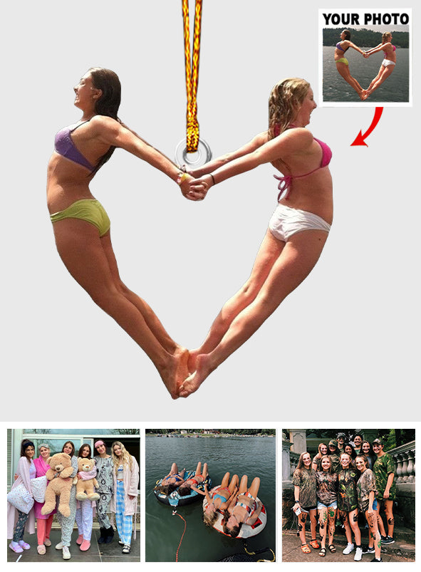Any Photo Ornament - Personalized Bestie Custom Shaped Ornament