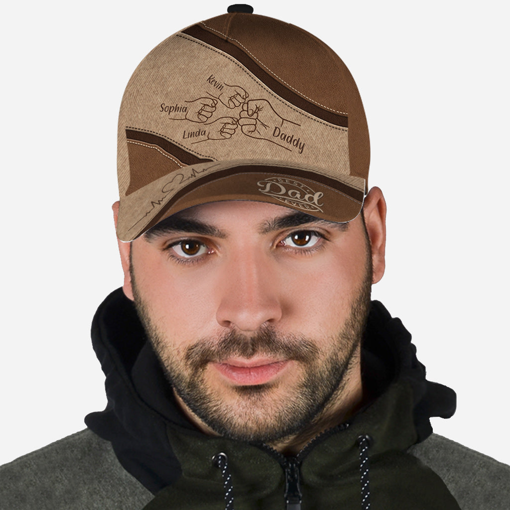 Best Dad Ever Fist Bump - Personalized Father Classic Cap