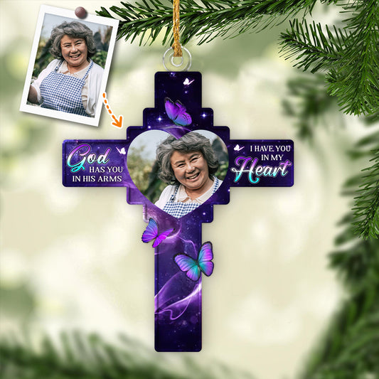 In Our Hearts Always - Personalized Memorial Car Ornament