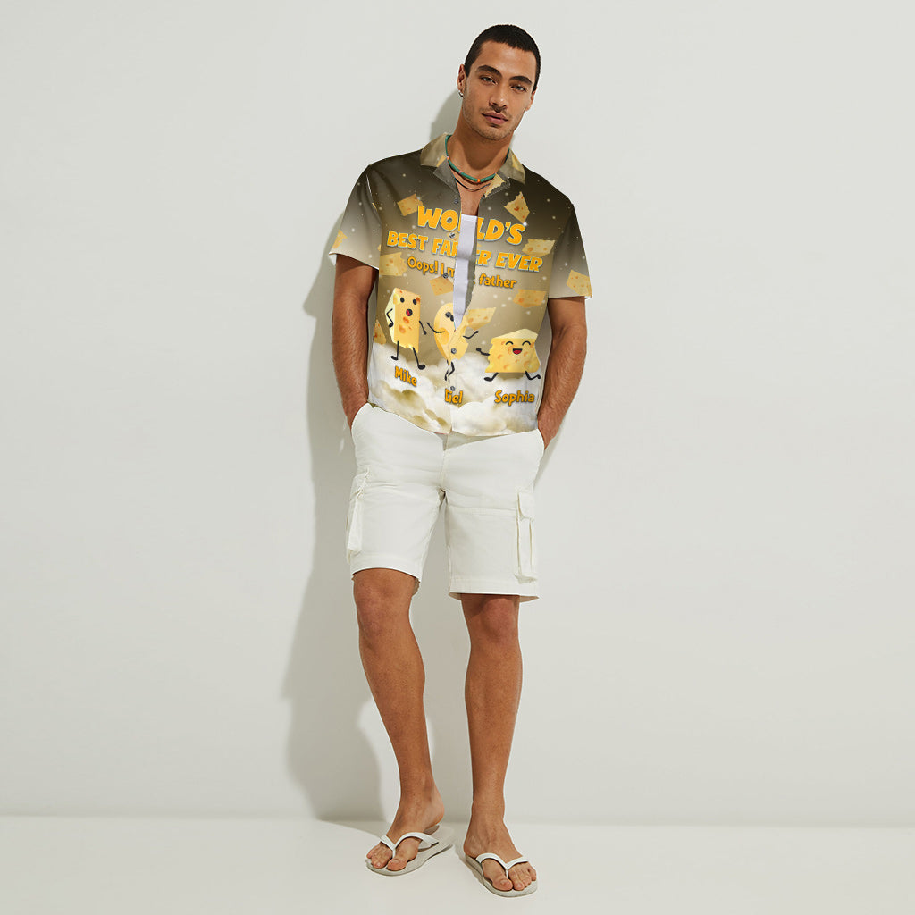 World's Best Farter Funny Cheese - Personalized Father Hawaiian Shirt