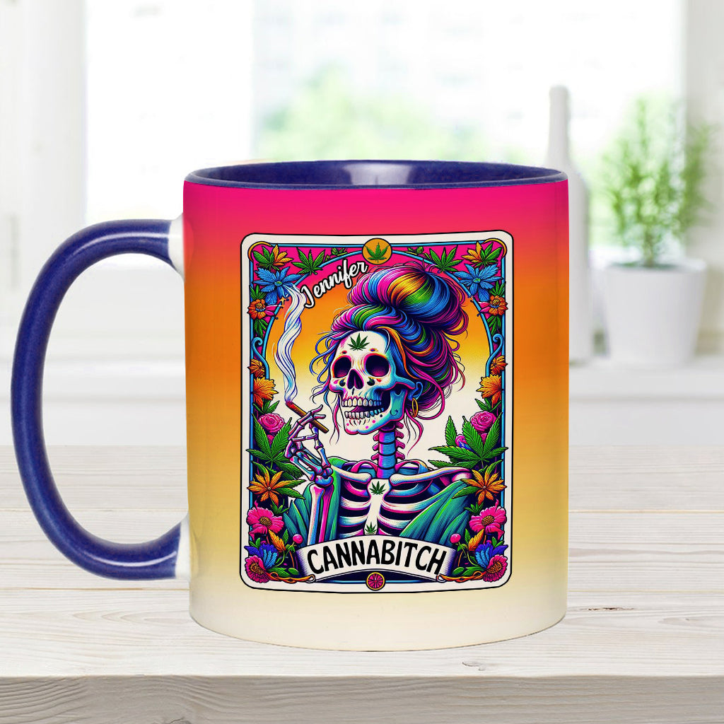 Cannab*tch - Personalized Weed Accent Mug