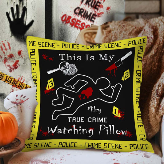 True Crime Pillow - Personalized Throw Pillow