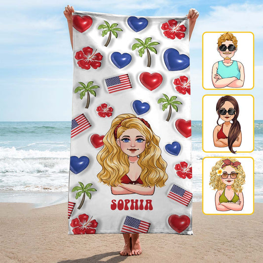 Life Is Better At The Beach - Personalized Sea Lover Beach Towel