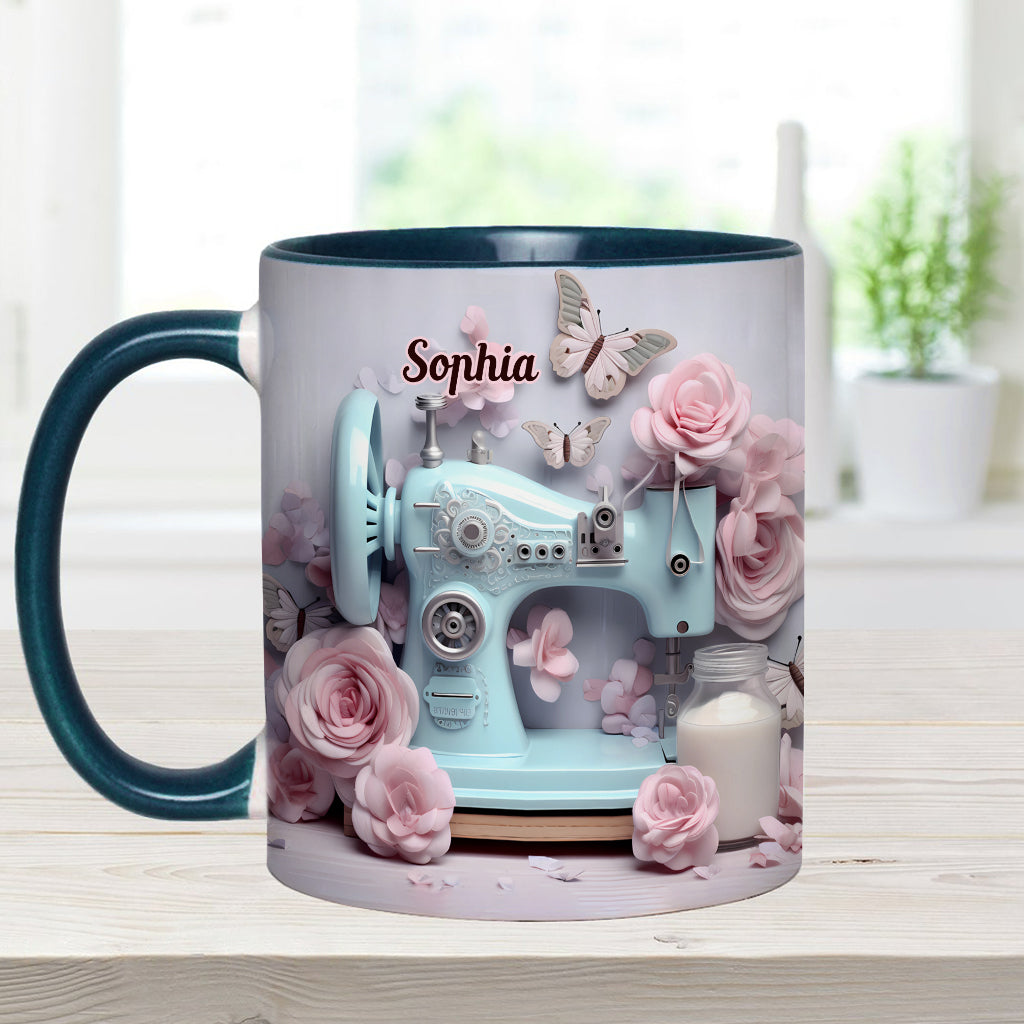 Sewing Machine - Personalized Sewing Accent Mug