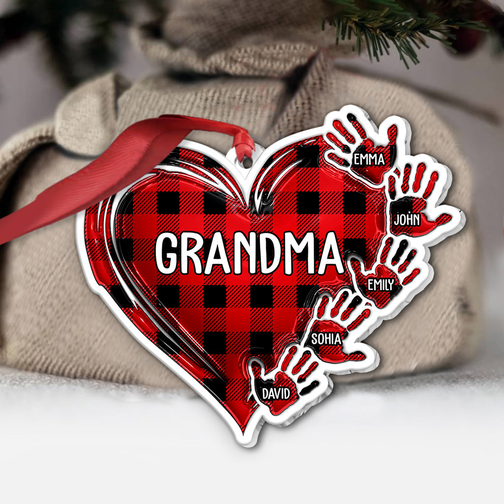 Grandma Nana Mama - Personalized Grandma Custom Shaped Ornament