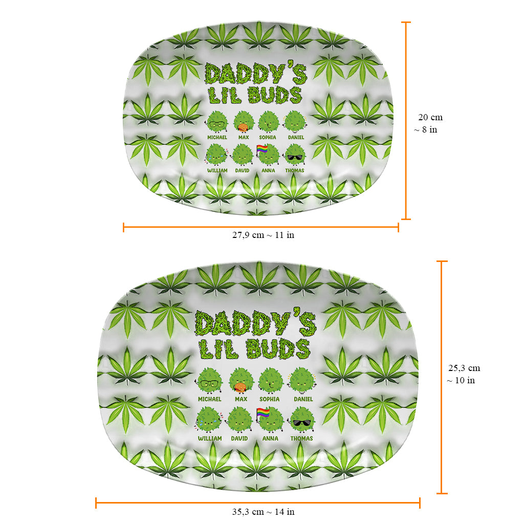 Lil Buds Rolling - Personalized Weed Plate