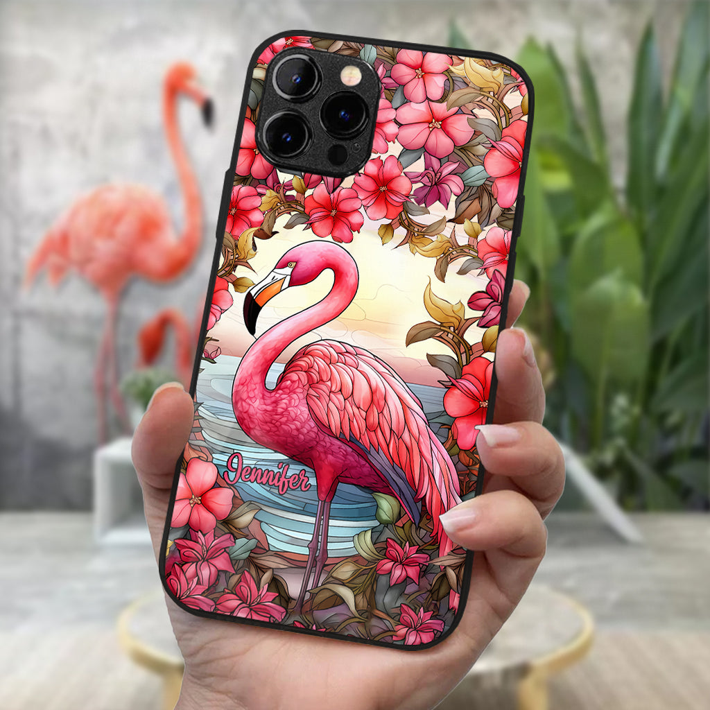 Love Flamingos - Personalized Flamingo Phone Case