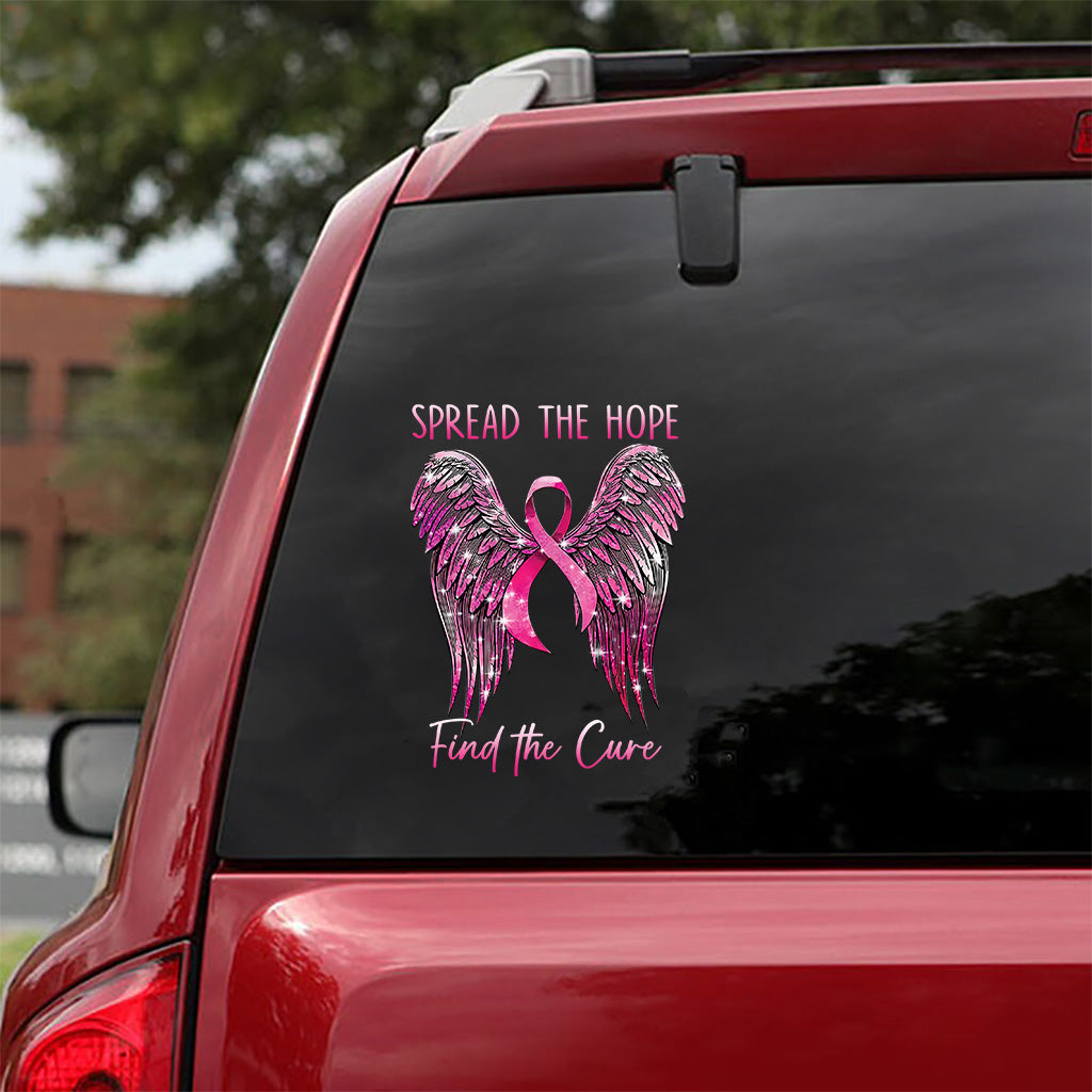 Spread The Hope Find The Cure - Breast Cancer Awareness Decal Full