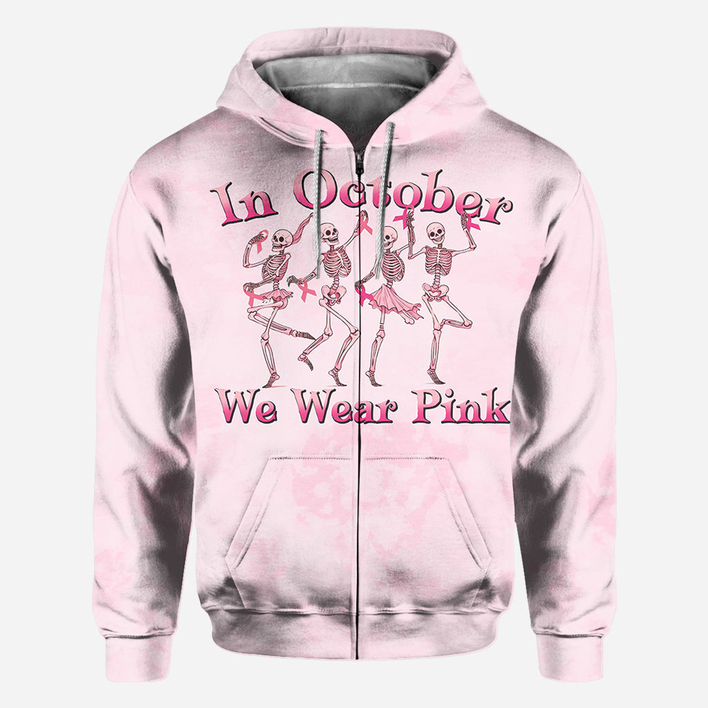 In October We Wear Pink - Personalized Breast Cancer Awareness All Over Shirt