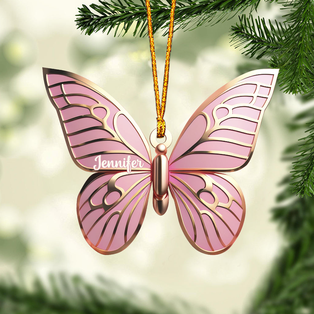 Love Butterflies - Personalized Butterfly Ornament