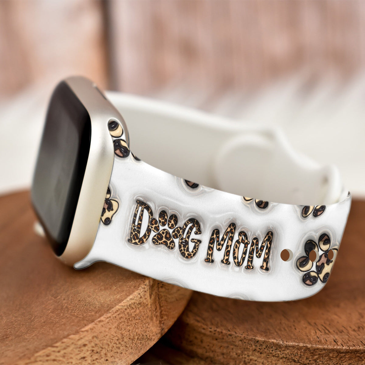 Baby Highland Cow Western Style - Personalized Dog Apple Watch Band